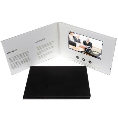 China High Resolution LCD Video Folder with 5.0” Screen 1920 X 1080 Pixels Resolution CMYK Printing for sale