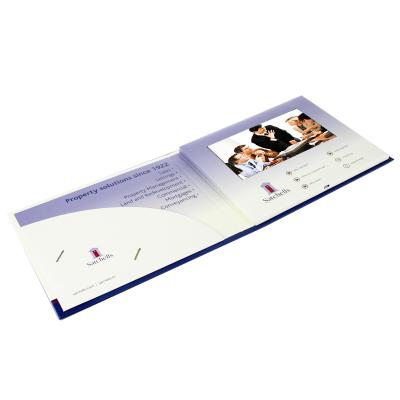 China 128MB Memory LCD Video Folder with 16 9 Ratio and CMYK Printing for sale