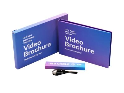 China Cartão de Vídeo Mailer Mensagem em Vídeo Cartão de Saudação com Conexão de Cabo USB à venda