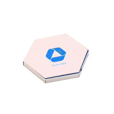 China Hexagon 256MB LCD video brochure card , audio video business cards For Marketing ODM for sale