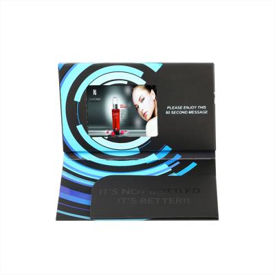 China 2.4 Inch LCD screen video brochure100×60mm size For Gift Advertising for sale