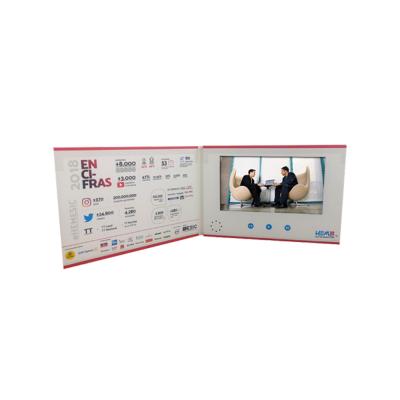 China 1GB Memory LCD Video Business Cards 7inch 148×210mm thinkness for sale