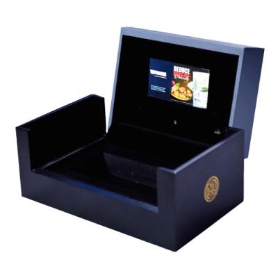 중국 선물을 위한 발표 LCD 스크린 영상 선물 상자 검정 7inch 256MB 기억 판매용