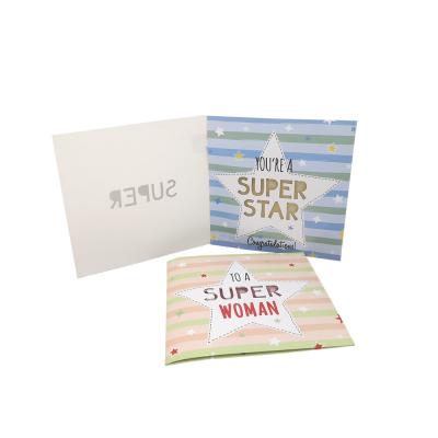 China Glossy Lamination Sound Greeting Cards Musical 5inch×7inch Size ROHS Certificat for sale