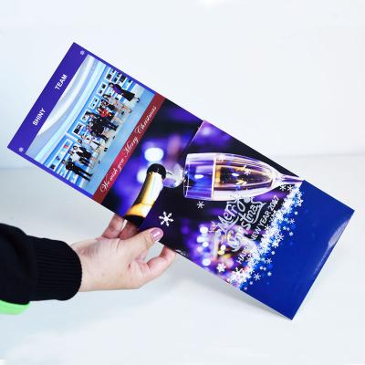 China Las tarjetas de felicitación registrables impresas musicales para el día de fiesta bendicen tamaño del OEM 5inch×7inch en venta