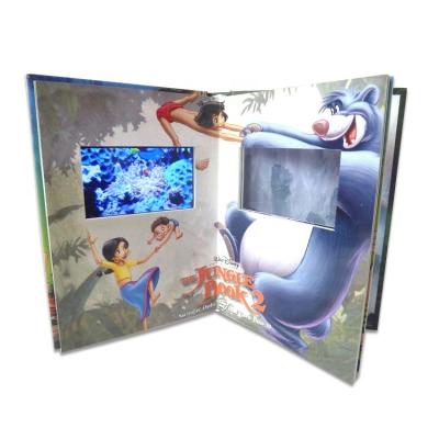 China Hot Selling 1GB Digital Video Booklet , 7 Inch Promotional Video Greeting Cards CMYK Color for sale