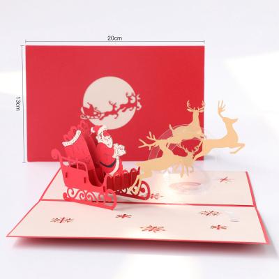중국 서류상 물자 3D는 휴일 20×13cm 크기 CMYK 색깔을 위한 인사장을 나타냅니다 판매용