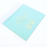 Chine Le landau 3D de bébé sautent la carte de voeux avec l'impression offset blanche de couleur de l'enveloppe CMYK à vendre