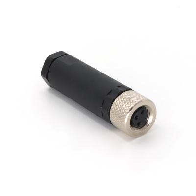 China M8 4 Pin Female Field Wireable Connector IP67 IEC 61076-2-104 for sale