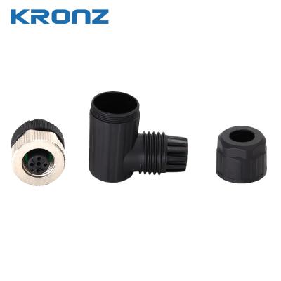 China M12 Female Connector Screw Termination ABS Contact Carrier IP67 for sale