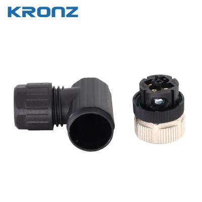 China M12 4-Pin Field-Wireable Connector IP67 Screw Connection for sale