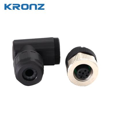 China M12 4-Pin Field-Wireable Connector IP67 Screw Connection for sale