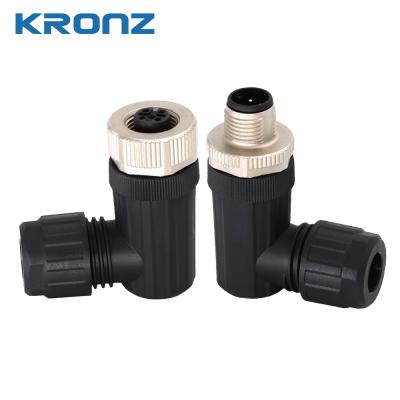 China IEC 61076-2-101 M12 Connector 5-Pin Black PBT/PA IP67 for sale