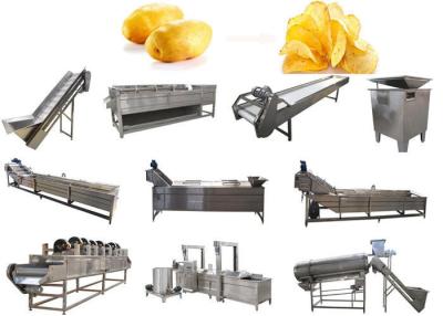 China Patata completamente automática de acero inoxidable Chips Making Machine en venta