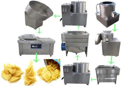China Batata semi automática Chips Production Line da fábrica do alimento de petisco à venda