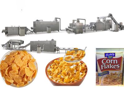 China ISO9001 Puffed Snack Food Corn Flakes Production Line for sale