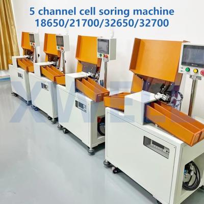 China 5 Channel 18650 Cell Sorting Machine Automatic Cylindrical Battery Sorting Machine en venta