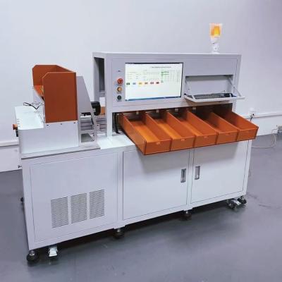 China 10 Channel Cylindrical Cell Sorting Machine For Big Cylindrical Cell 33138 33140 for sale