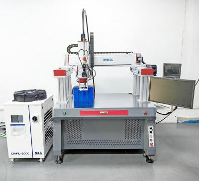 China 1000W Spot Welding Machine Gantry Automatic Continuous Lithium Ion Battery Fiber Laser Welding Machine for sale