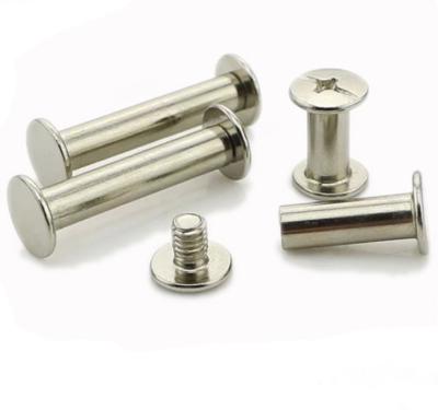 China Flat Head STAINLESS STEEL Aluminium Chicago Screw /Sex Bolt With Internal Thread for sale