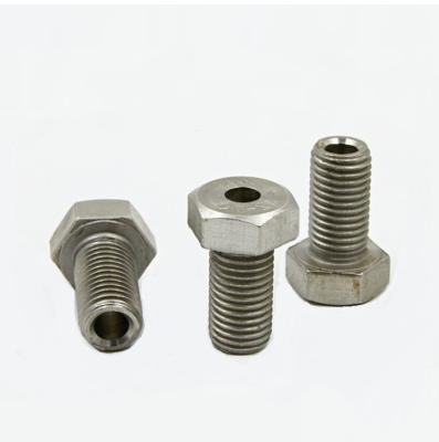 China hollow bolt screw China fastener manufacturer hollow threaded bolts with hole for sale