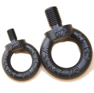 China DIN580 Lifting Eye Bolts Carbon Steel Black Oxide Lifting Eye Bolt for sale