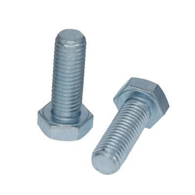 China Grade 8.8 Blue Zinc Full Threaded Carbon Steel Hex Bolts for sale