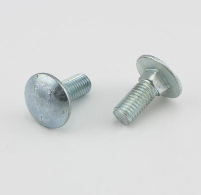 China Blue White Zinc Grade 4.8 8.8 Carriage Bolts Square Neck Bolts Decorative Carriage Bolts for sale