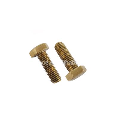 China Coarse Fine Thread Brass Hex Bolts Brass Hex Nut Bolt for sale