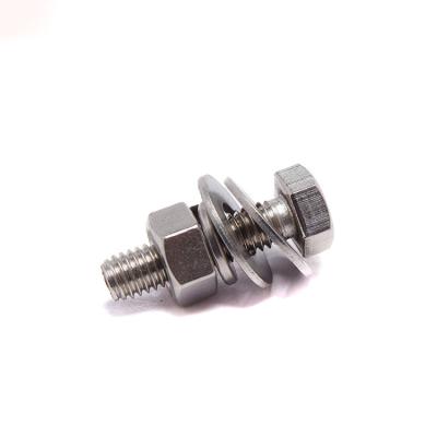 China Custom Combination Screw Bolts Fasteners Black Plain Silver Gold Stainless Hex Head Bolt Nuts for sale
