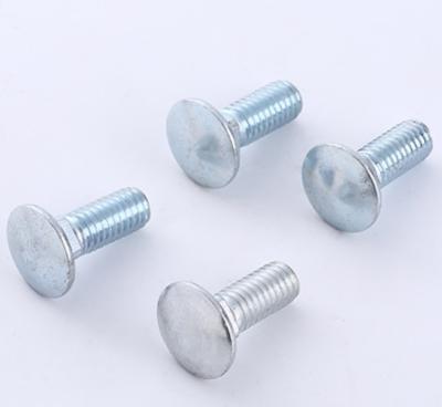China Hardened Steel Grade 8.8 10.9 Round Head Bolts Din 603 607 605 ASME M8 M14 M16 Bolt And Nut for sale