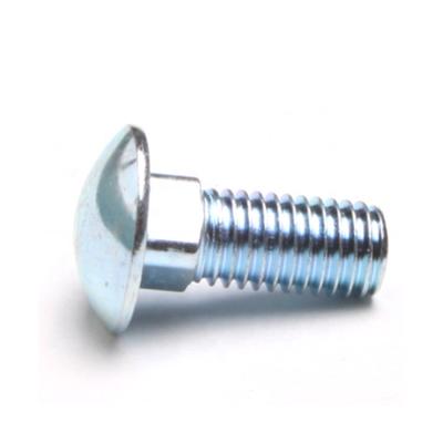 China High Carbon Steel Square Neck Round Head Bolts Grade 8.8 Blue White Zinc Carriage Bolts for sale