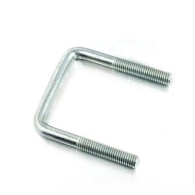 China Carbon Steel U Shape Bolts And Nuts Zinc Coated Square Bend U bolts for sale