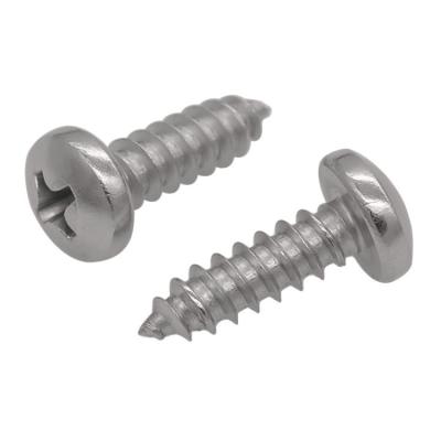 China DIN 7981 Round Head Wood Screws Cross Recessed Pan Head Tapping Screws for sale