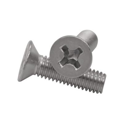 China Din 965 Stainless Steel 316 Cross Flat Head Screw Fastener for sale