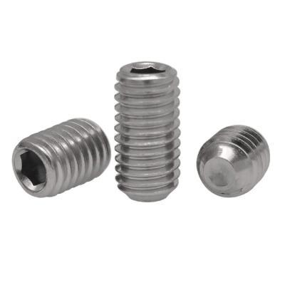 China DIN 916 Allen Drive No Head Grub Set Screws DIN916 Stainless Steel 316 Hexagon Socket Set Screws With Cup Point for sale