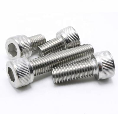China Metric Stainless Steel Knurled Screw DIN912 Hex Socket Head Screw With Knurling for sale