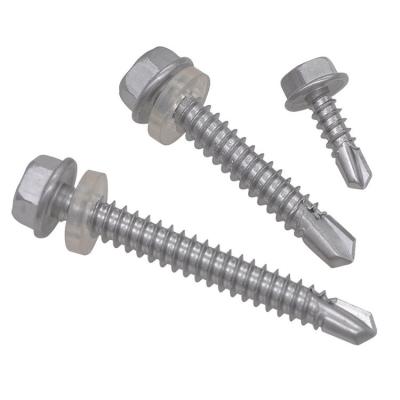 China Hex Flange Head Self Tapping Screws Hexagon Washer Head Screws for sale