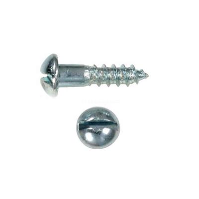China CE ROHS ISO9001 Slotted Round Head Wood Screws Zinc Plated for sale