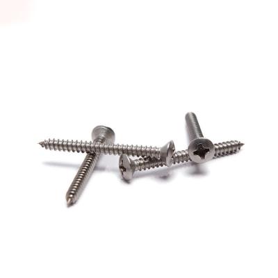 China DIN7983 Cross Recessed Raised Countersunk Head Tapping Screws Phillips Self Tapping Screw for sale