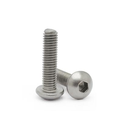 China Stainless Steel Button Head Hex Socket Cap Screw M3 X 4/5/6/8/10/12/14/16/18/20/25mm for sale