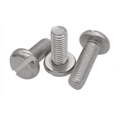 China DIN EN ISO1207 Stainless Steel Slotted Screws Slotted Cheese Head Screws for sale