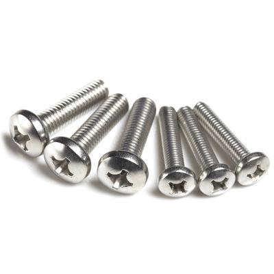 China GB823 Cross Recessed Screws Polished Small Pan Head Screws ROHS SGS for sale