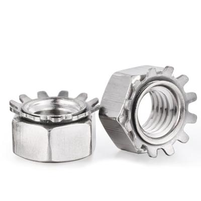 China Stainless Steel  K Nut Kep Nut K Nuts With Toothed Washer for sale