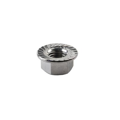 China DIN6923 M3-M16 Anti Theft Nut Stainless Steel 316 Anti-Slip Tooth Strap Hexagonal Flange Face Lock Nut Hexagon Nuts for sale