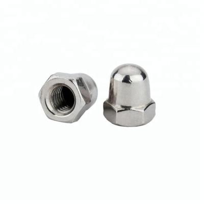 China Nickel Plated Din1587 Hex Domed Nuts for sale