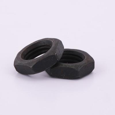 China Black Oxide Hexagon Thin Nut DIN439 Hex Nut Blacken for sale