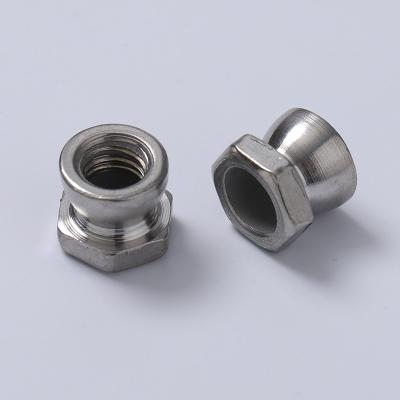 China Customized A2 SS304 Anti Theft Twist Off Security Hex Breakaway Nuts M6 M8 Hex Tamper Proof Shear Nut for sale