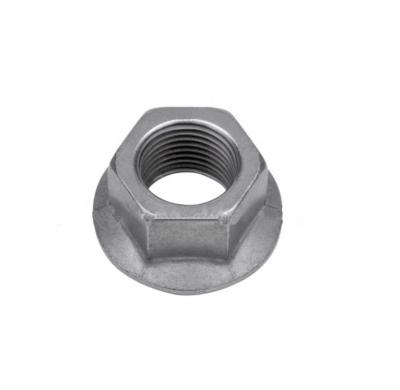China Carbon Steel Hexagon Flange Nuts Hexagon Locking Nuts With Flange Flower Teeth Non Slip Nut for sale