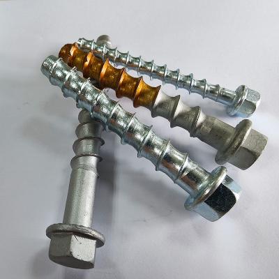 China Large mechanical Dacromet 110B Hot Dip Galvanizing Serrated Hex Flange Head Concrete Screw Anchor for sale